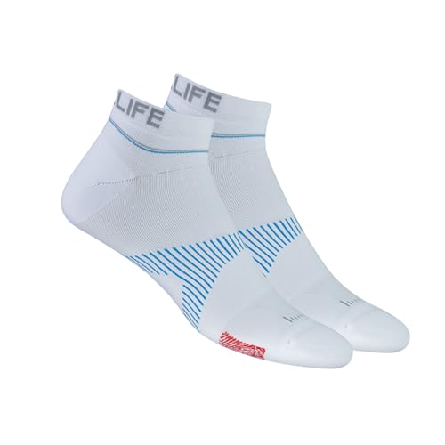 NeuroSocks Athletic NoShow Socken - Das Original aus dem TV - weiß XL - Größe 47-50 - Atmungsaktive Knöchelsocken - maschinenwaschbar – blasenvermeidend & geruchshemmend von Mediashop