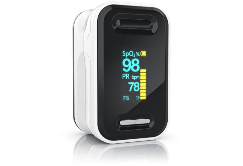 Medicinalis Pulsoximeter, SpO2 Finger Pulsmesser, Fingerpulsoximeter, Puls & Sauerstoffsättigung von Medicinalis