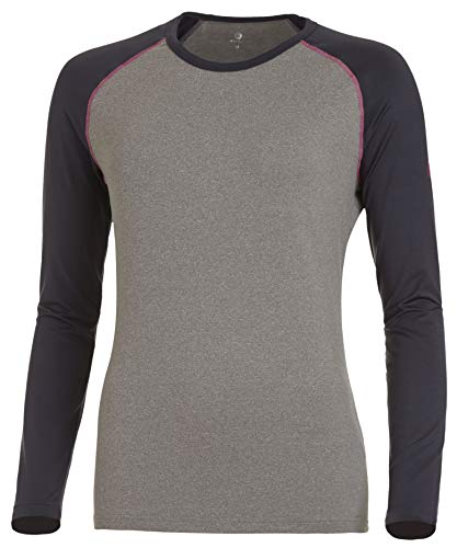 Medico Damen Langarm Unterhemd Funktionsshirt Thermowäsche - Anthrazit/Melange/Grau - 42 von Lupsty