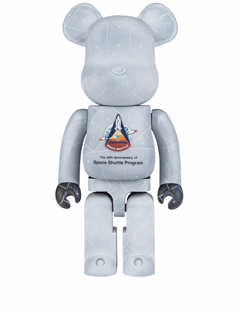 MEDICOM TOY BE@RBRICK Space Shuttle 1000% Figur - Weiß von MEDICOM TOY