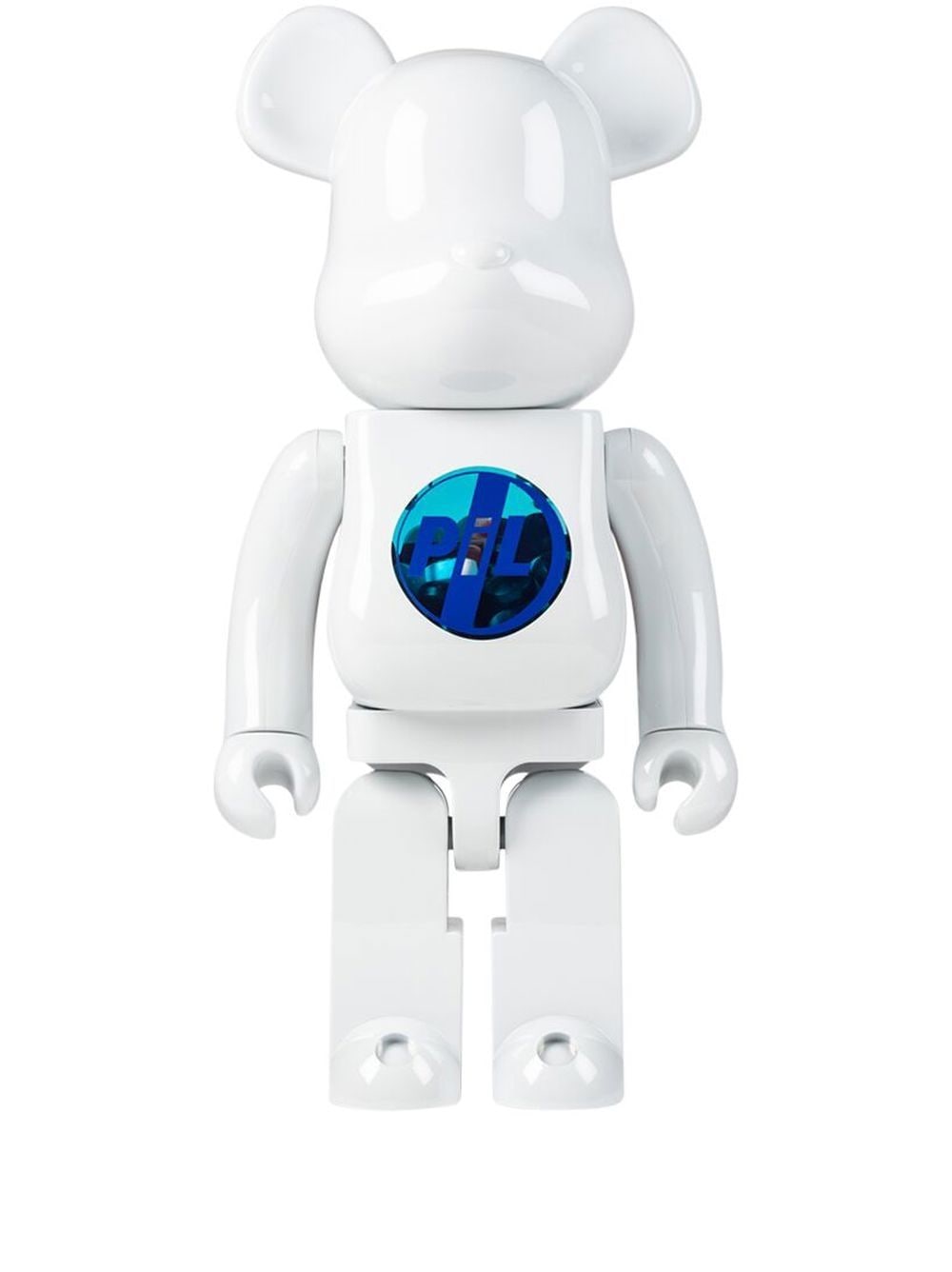 MEDICOM TOY x Public Image Limited Chrome BE@RBRICK 1000% Figur - Weiß von MEDICOM TOY