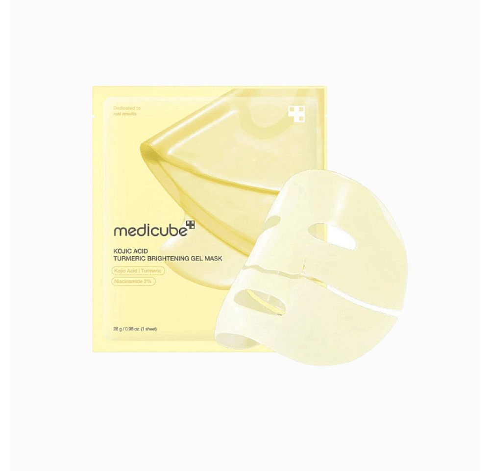 Medicube Tuchmaske medicube Kojic Acid Turmeric Brightening Gel Mask 4er Pack von Medicube