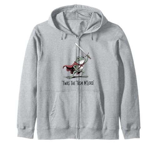 Lustiger Froschritter Spruch Autismus Krieger Humor Frauen Männer Kapuzenjacke von Medieval Sword Meme Neurodivergent Support