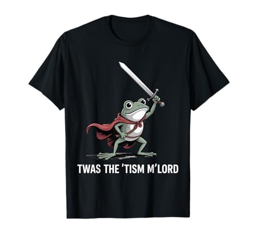 Lustiger Froschritter Spruch Autismus Krieger Humor Frauen Männer T-Shirt von Medieval Sword Meme Neurodivergent Support