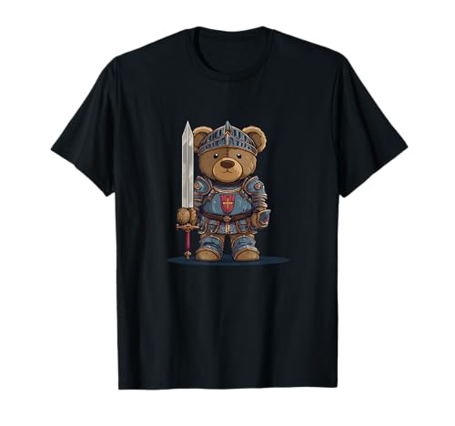Süßes Ritter-Teddy-Kostüm für Erwachsene und Kinder T-Shirt von Medieval Teddy Outfit