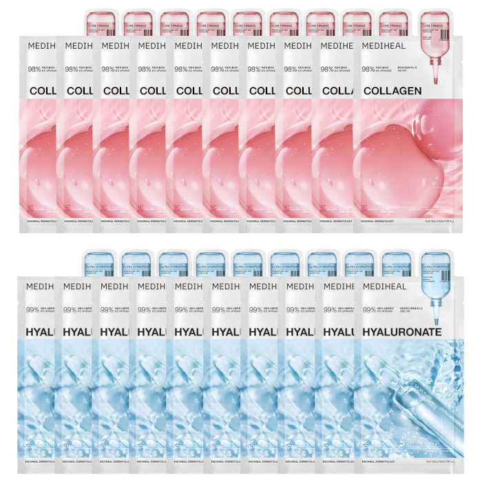 Mediheal - Collagen Essential Mask - 10pcs + Watermide Essential Mask - 10pcs Set von Mediheal