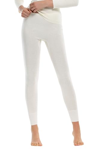 Medima Damen Hose lang - Angora - Baumwolle Weiss L von Medima