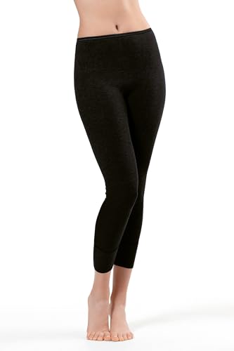 Medima Damen Hose lang - Kaschmir - Seide schwarz M von Medima