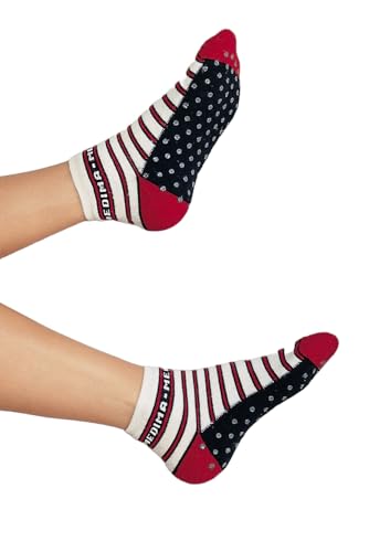 Medima Überziehsocken - Überdinger Streifen rot M von Medima