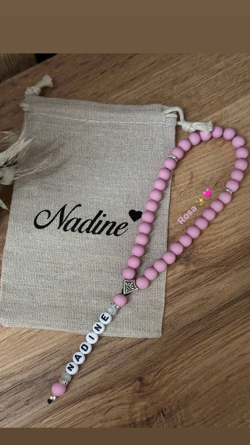 Gebetskette in Rosa Mit Kristallperlen | Tesbih Geschenk Ramadan Eid Name Personalisiert Gebetskette in Rosa Mit Kristallperlen | Tesbih Geschenk Ramadan Eid Name Personalisiert von MedinaHandmadeShop