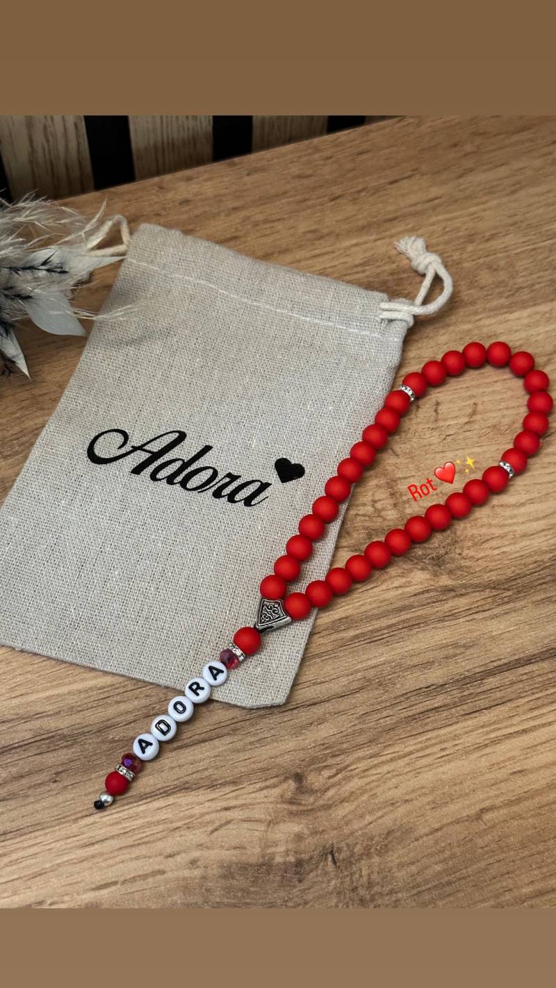 Gebetskette in Rot | Personalisiert Tesbih |Geschenk Eid Gebetsketten Islam Gebetskette in Rot | Personalisiert Tesbih |Geschenk Eid Gebetsketten Islam von MedinaHandmadeShop