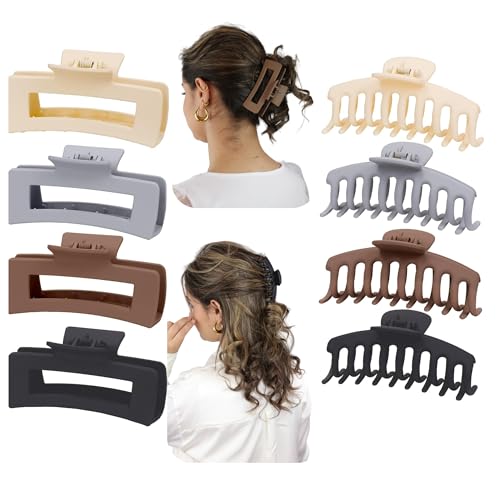 Haarklammer 8 Stück große haarklammer Haarspangen damen claw clip Haarklammer für starken Halt stilvolle Haarschmuck für Frauen und Mädchen in verschiedenen Farben von Medinah