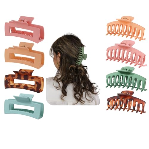 Haarklammer 8 Stück große haarklammer Haarspangen damen claw clip Haarklammer für starken Halt stilvolle Haarschmuck für Frauen und Mädchen in verschiedenen Farben von Medinah