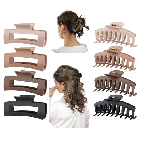 Haarklammer 8 Stück große haarklammer Haarspangen damen claw clip Haarklammer für starken Halt stilvolle Haarschmuck für Frauen und Mädchen in verschiedenen Farben von Medinah