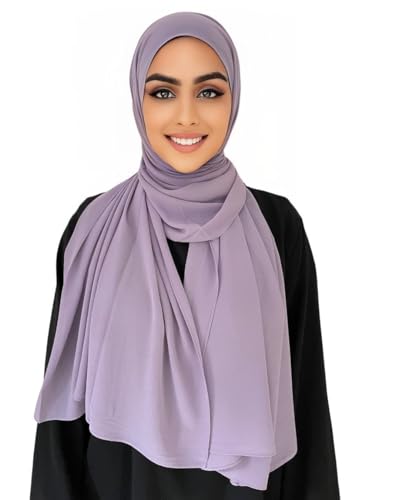 Hijab Kopftuch Muslimisches Kopftuch Chiffon kopftuch 180x70cm groß Islamisches Kopftücher für Damen & Mädchen von Medinah