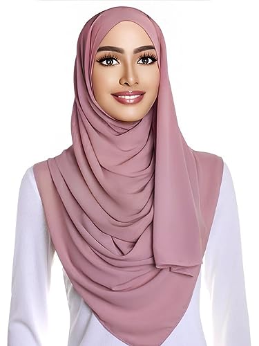 Medinah kopftuch moderne hijab kopftuch-Frauen Premium Chiffon Hijab Kopftücher, hijab aus leichtem Stoff- kopftuch damen 180X70cm groß, aus hochwertigem Stoff von Medinah