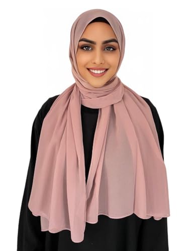 Medinah kopftuch moderne hijab kopftuch-Frauen Premium Chiffon Hijab Kopftücher, hijab aus leichtem Stoff- kopftuch damen 180X70cm groß, aus hochwertigem Stoff von Medinah