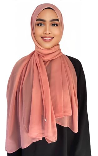 Hijab Kopftuch Muslimisches Kopftuch Chiffon kopftuch 180x70cm groß Islamisches Kopftücher für Damen & Mädchen von Medinah