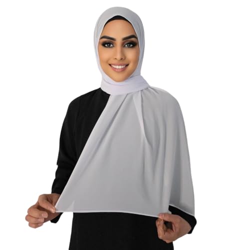 Hijab Kopftuch Muslimisches Kopftuch Chiffon kopftuch 180x70cm groß Islamisches Kopftücher für Damen & Mädchen von Medinah