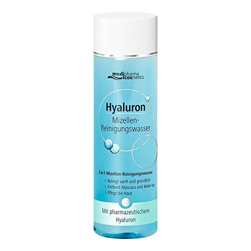 Hyaluron Mizellen-Reinigungswasser | Reinigt sanft und gründlich | Entfernt Make-Up | Pflegt die Haut | 20 ml von Medipharma Cosmetics