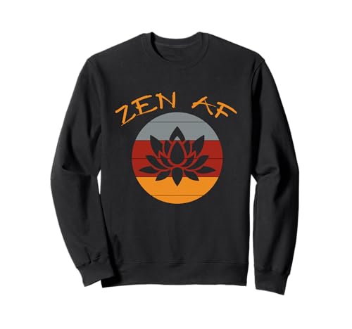 Zen AF Retro Vintage Lotusblume für Männer Frauen Sweatshirt Zen AF Retro Vintage Lotusblume für Männer Frauen Sweatshirt von Meditation And Zen Apparel Clothing Gifts
