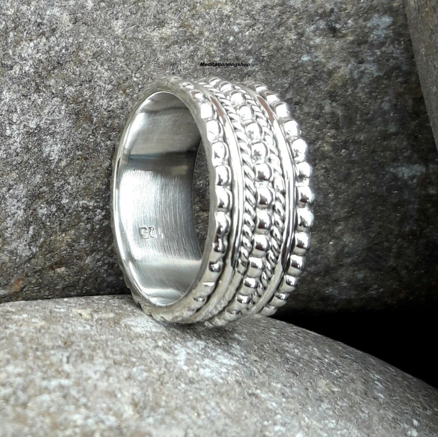 925 Sterling Silver Spinner Ring, Meditation Handmade Thumb Designer Christmas Gift Birthday Ring 925 Sterling Silver Spinner Ring, Meditation Handmade Thumb Designer Christmas Gift Birthday Ring von Silverjewellery30