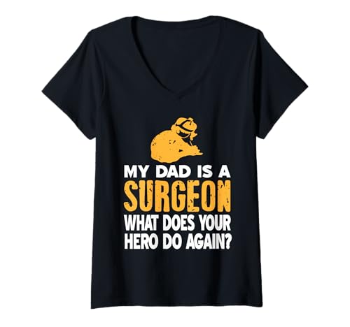 Damen Stolzer Chirurgenvater Humor für Medizinische Familien T-Shirt mit V-Ausschnitt Damen Stolzer Chirurgenvater Humor für Medizinische Familien T-Shirt mit V-Ausschnitt von Medizinischer Vater Humor
