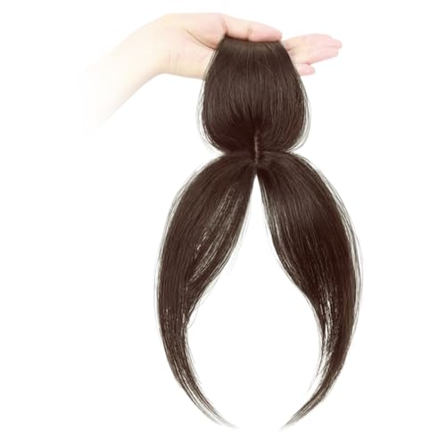 Clip in Pony Side getrennte Haaropper für echte menschliche 360 ​​° -Heverdeckungsstücke Wispy Fake Extensions Frauen täglich tragen dunkelbraun von Mednkoku