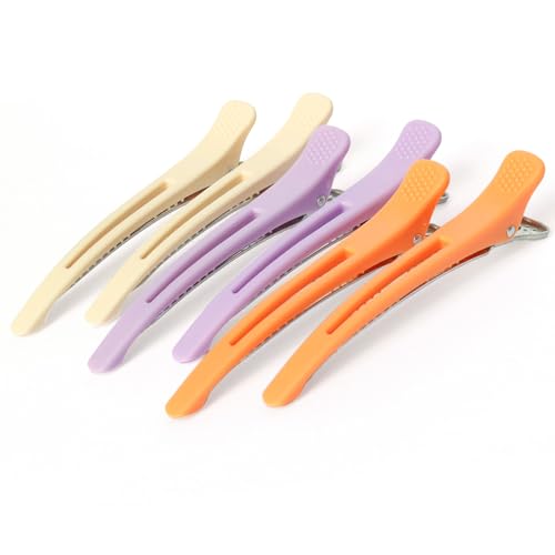 Medoca Haarspangen zum Stylen – 6 Stück faltenfreie Haarspangen für Frauen – rutschfeste Entenschnabel-Haarspangen mit Silikonband – Salon-Haar-Clips Medoca Haarspangen zum Stylen – 6 Stück faltenfreie Haarspangen für Frauen – rutschfeste Entenschnabel-Haarspangen mit Silikonband – Salon-Haar-Clips von Medoca