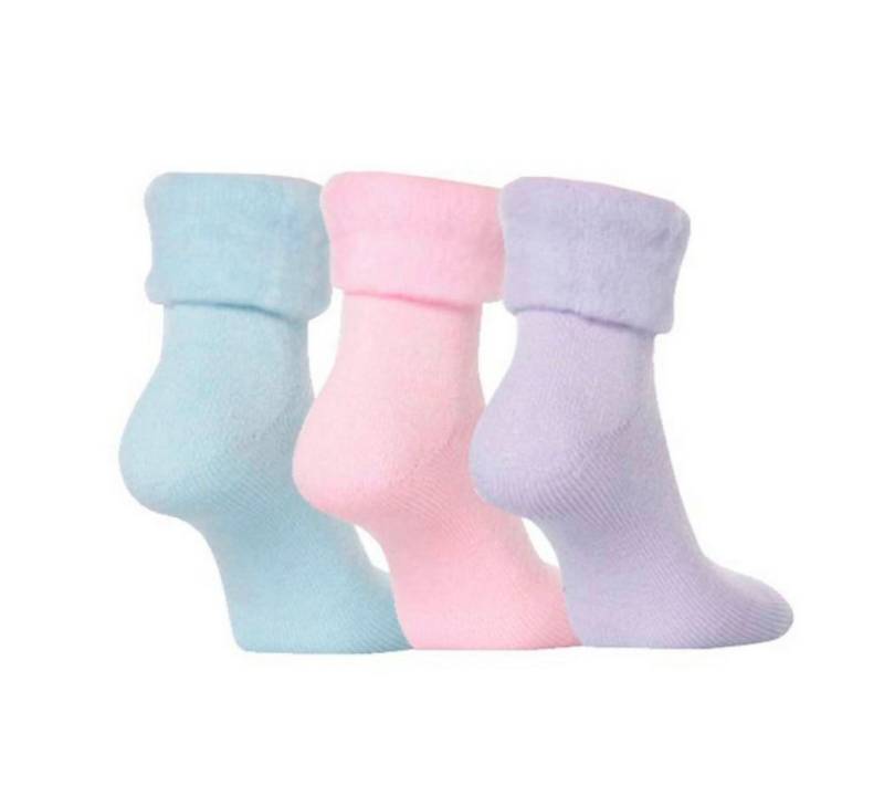 Medosan Kuschelsocken Bettsocken, Bettschuhe, 3er-Set in Pastellfarben von Medosan