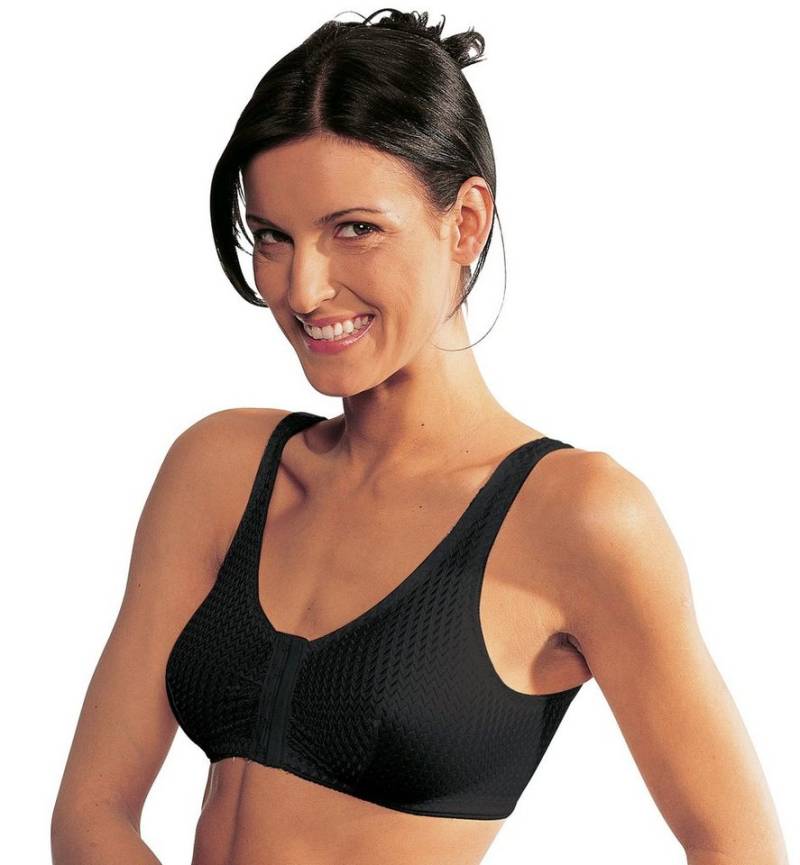 Medovital Bügel-BH Vorderverschluss-BH ohne Bügel 2er-Pack Uni von Medovital