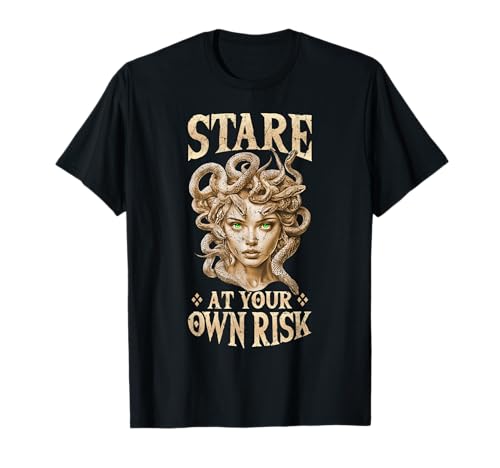 Medusa Grafik für Frauen Griechische Mythologie Design Schlange Medusa T-Shirt von Medusa Feminism for Women