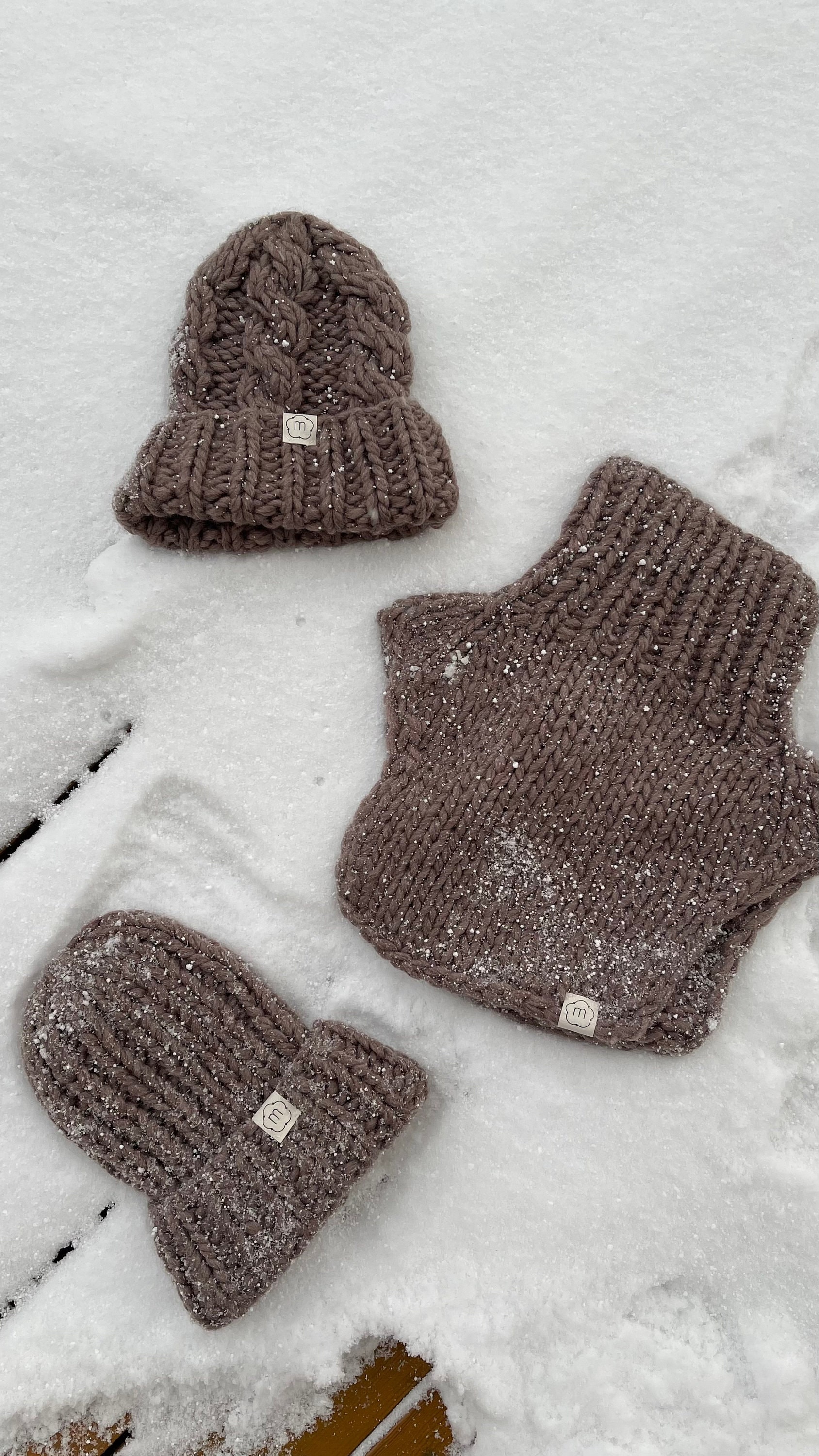 Dicke Handgestrickte Wollmütze Für Frauen, Zopfmuster Männer, Handgemachte Übergroße Gerippte Mütze, Unisex Herbst Winter Warme Weizen von Medvilniukas