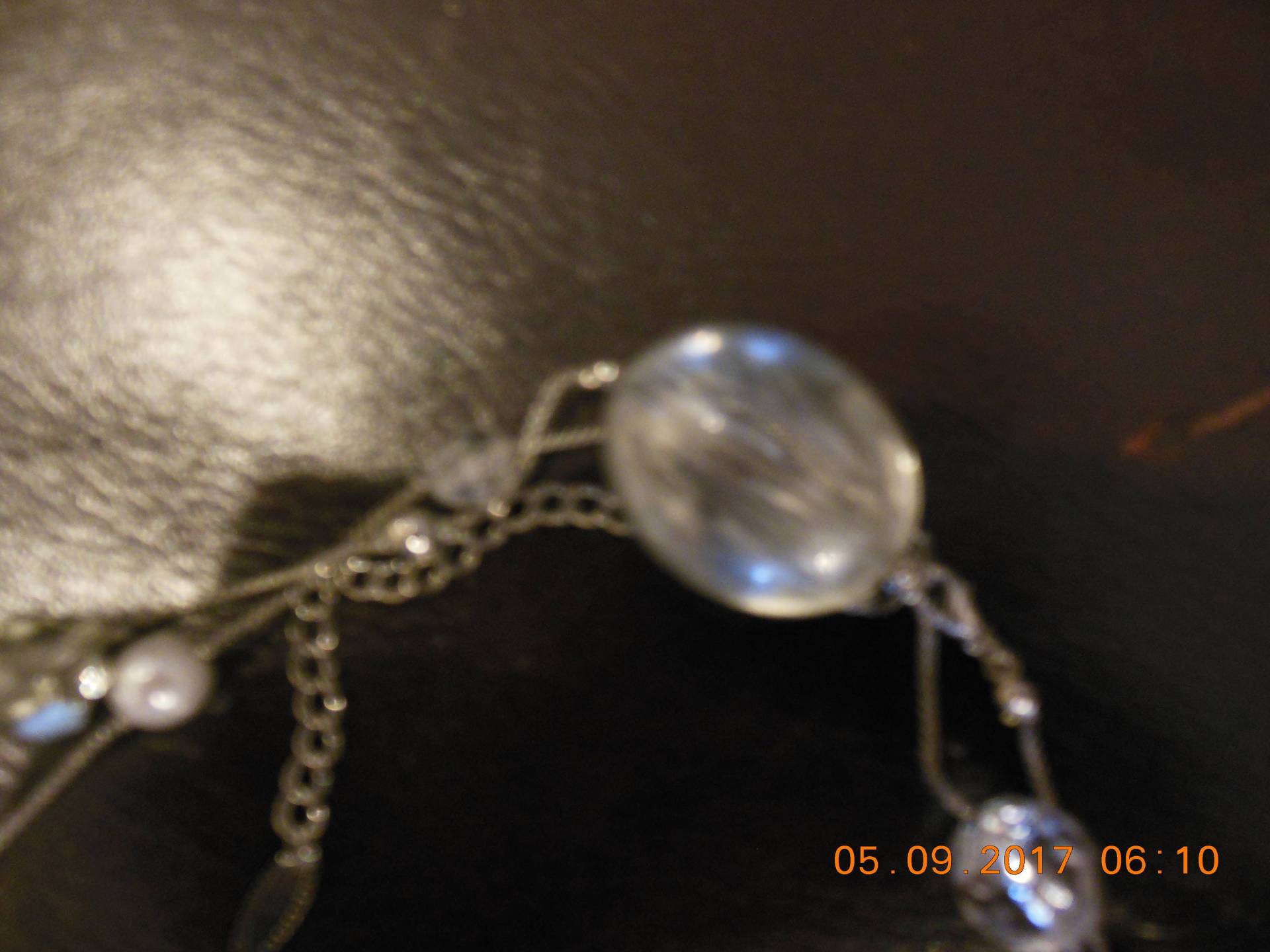 Lucite Stein Halskette Mit Ohrringen von Medy53