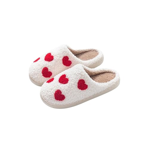 MeeQee Hausschuhe Damen Gemütlich Weiches Flauschiges Kunstalpaka Memoryschaum Leichte Rutschfeste Pantoffeln Winter Plüsch Warme Pantoffeln Trendiger Slipper Drinnen und Draußen von MeeQee