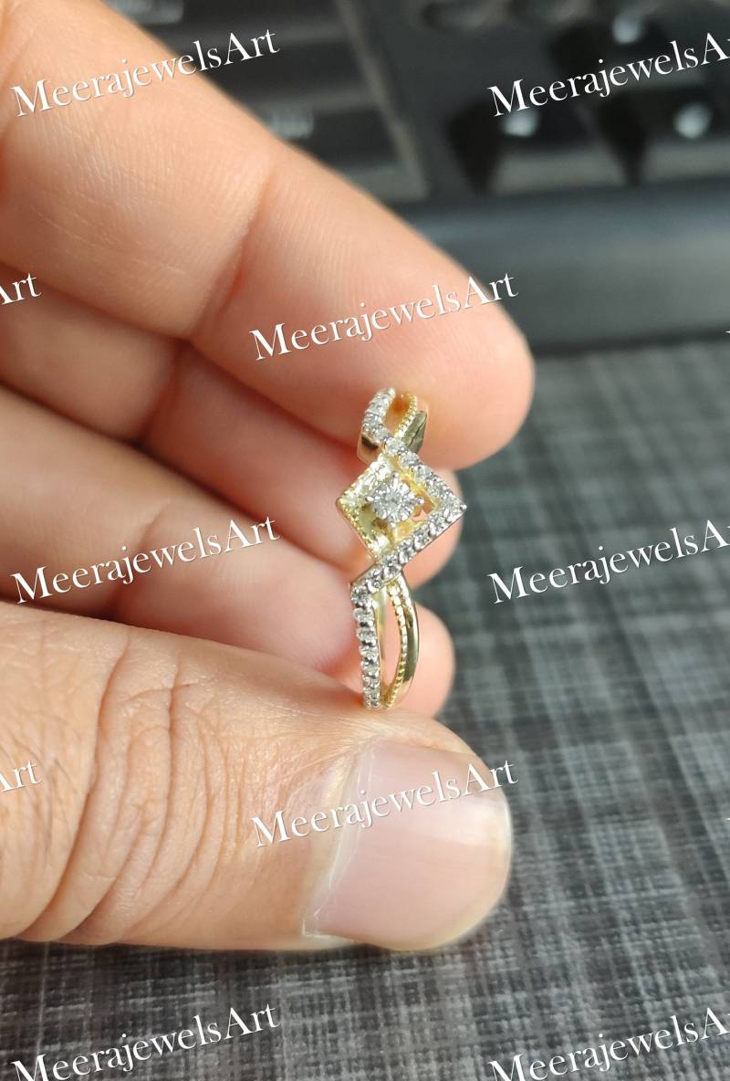 Beste Frau Sammlung Verlobungsring Ehering/Solid Gold Ring 925 Sterling Silber Super Woman Geburtstagsgeschenk Versprechen von MeerajewelsArt