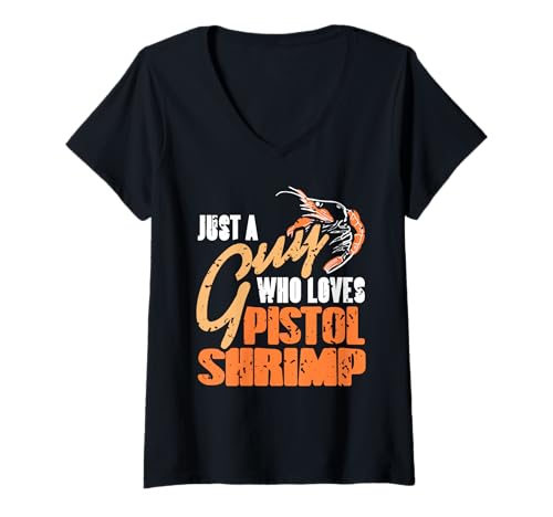 Damen Nur EIN Typ Der Knallkrebs Cool Findet Statement T-Shirt mit V-Ausschnitt Damen Nur EIN Typ Der Knallkrebs Cool Findet Statement T-Shirt mit V-Ausschnitt von Meeresbiologie Interesse Humor Stil
