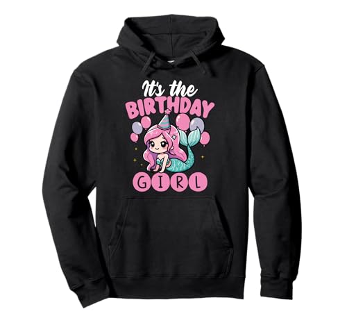 Es Ist Das Geburtstags Mädchen Süßes Meerjungfrau Pullover Hoodie von Meerjungfrau Geburtstag Design Mädchen und Kinder