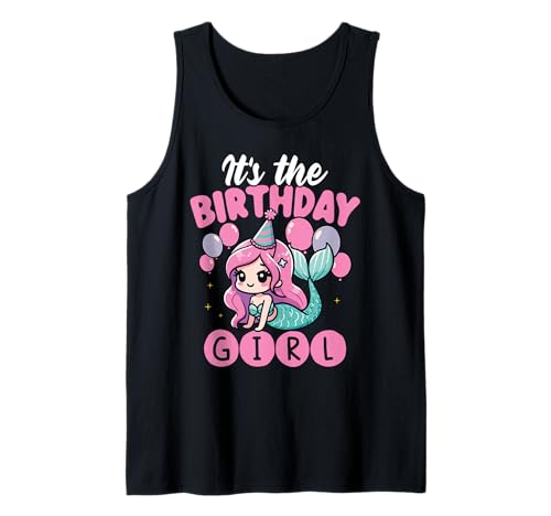 Es Ist Das Geburtstags Mädchen Süßes Meerjungfrau Tank Top Es Ist Das Geburtstags Mädchen Süßes Meerjungfrau Tank Top von Meerjungfrau Geburtstag Design Mädchen und Kinder