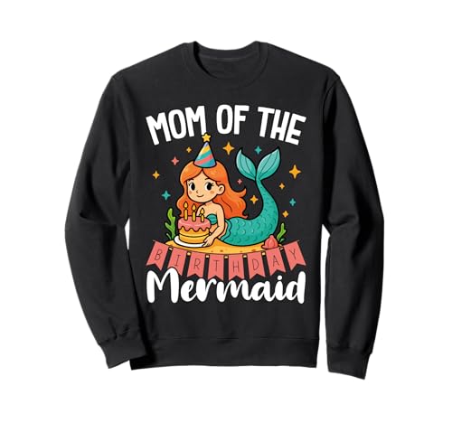 Mama Der Meerjungfrau Süßes Geburtstag Party Sweatshirt von Meerjungfrau Geburtstag Design Mädchen und Kinder