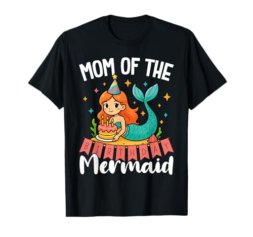 Mama Der Meerjungfrau Süßes Geburtstag Party T-Shirt Mama Der Meerjungfrau Süßes Geburtstag Party T-Shirt von Meerjungfrau Geburtstag Design Mädchen und Kinder