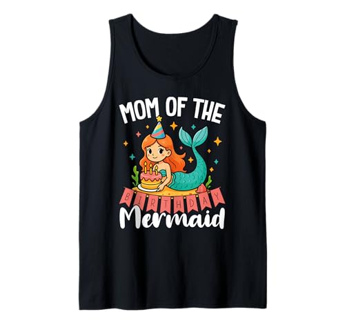 Mama Der Meerjungfrau Süßes Geburtstag Party Tank Top Mama Der Meerjungfrau Süßes Geburtstag Party Tank Top von Meerjungfrau Geburtstag Design Mädchen und Kinder