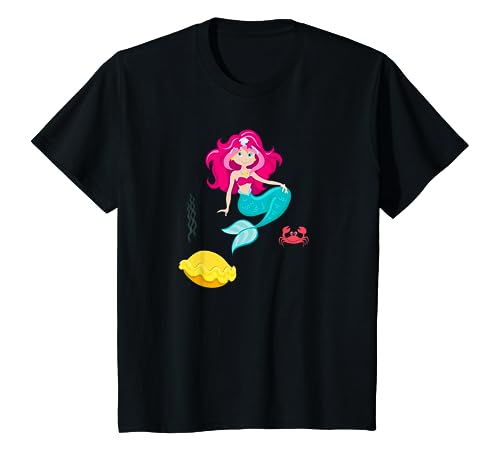 Kinder Süßes Meerjungfrau Comic Kinder T-Shirt I Lustig Wasser Meer T-Shirt Kinder Süßes Meerjungfrau Comic Kinder T-Shirt I Lustig Wasser Meer T-Shirt von Meerjungfrau Krebs Mädchen Shirts & Geschenke