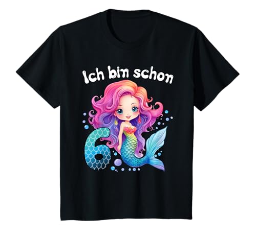 Kinder 6 Geburtstag Mädchen 6 Jahre Geburtstagsoutfit Meerjungfrau T-Shirt Kinder 6 Geburtstag Mädchen 6 Jahre Geburtstagsoutfit Meerjungfrau T-Shirt von Meerjungfrau T Shirt Für Mädchen Zum Geburtstag