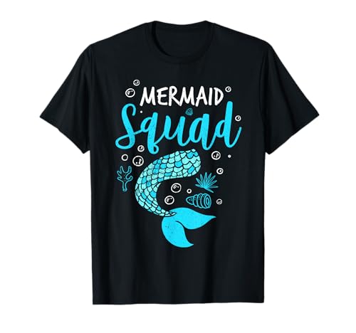 Meerjungfrau Tshirt Damen Kinder Nixe Seejungfrau Fabelwesen T-Shirt von Meerjungfrau Tshirt Mädchen Mermaid Nixe Fabel