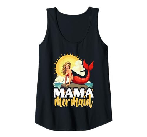 Damen Meerjungfrau Meerjungfrauen Mama Mermaid Tank Top von Meerjungfrauen Meerjungfrau