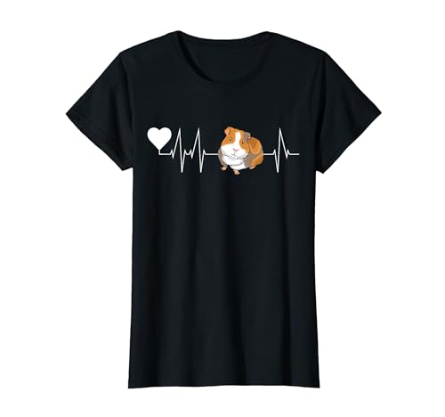 Herzschlag Meerschweinchen Mama T-Shirt von Meerschwein & Haustier Shirts