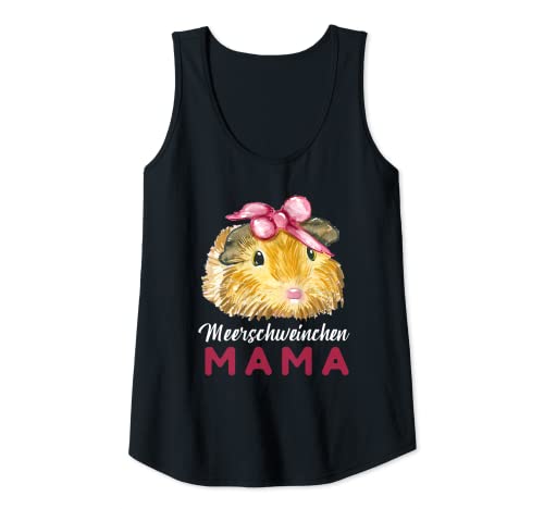Damen Süßes Meerschweinchen Mama Outfit für Mädchen & Frauen Tank Top von Meerschweinchen Bekleidung & Geschenke für Damen