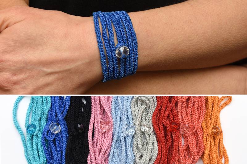 Geschenk Für Frau Häkelarmband Wickelarmband Textilarmband Textilschmuck Strickarmband Freundschaftsarmband Boho-Armband Boho-Schmuck Geschenk Für Frau Häkelarmband Wickelarmband Textilarmband Textilschmuck Strickarmband Freundschaftsarmband Boho-Armband Boho-Schmuck von MeetBestKnit