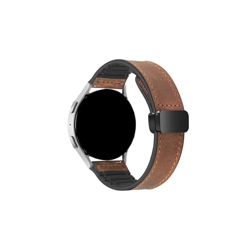 18 mm 20 mm 22 mm Leder-Silikonarmband passend for Huawei Watch GT4 GT 4 41 mm 46 mm Armband passend for Huawei GT3 Pro GT2 3 2 Armband(Dark Brown,22mm) von Mefloar